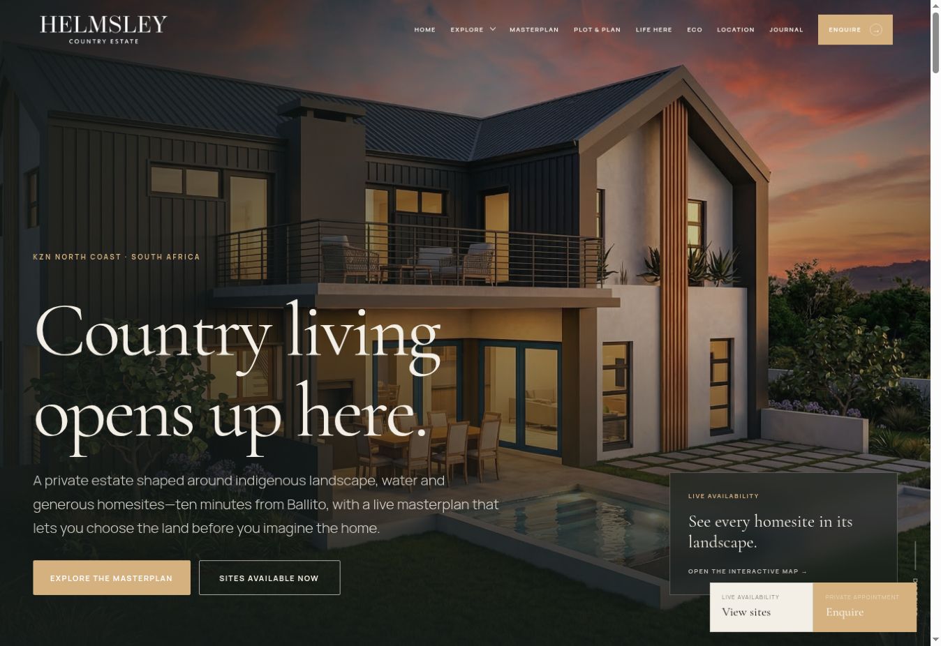 Helmsley Country Estate website